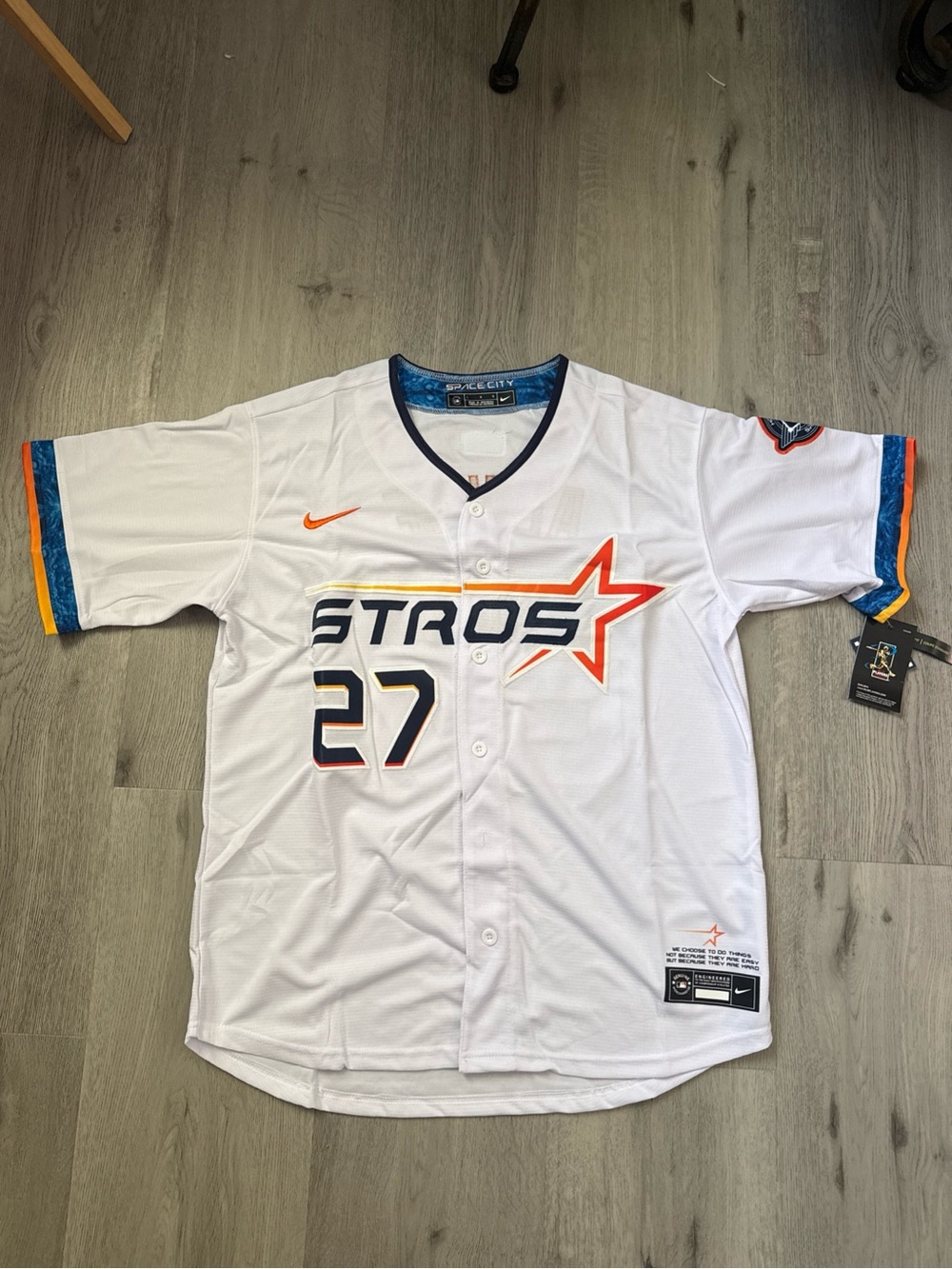 Jose Altuve Houston Astros Space City Baseball Jersey Adult Large New With Tags